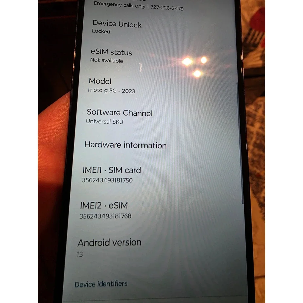 Motorola Moto G 5G 2023 Black 48MP Quad Pixel Android Smartphone‎ Locked